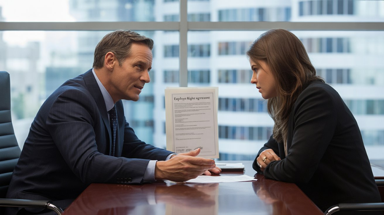 Injury victim consulting a lawyer about pain and suffering damages