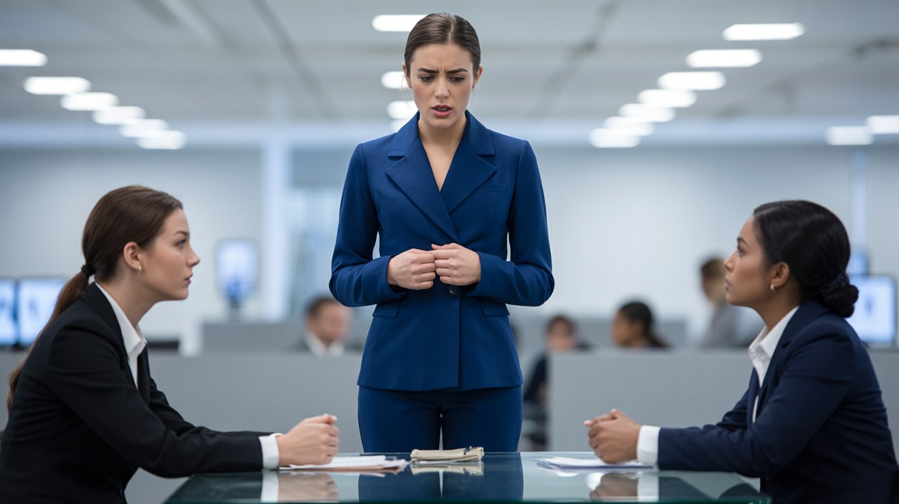 Hostile work environment lawyer consulting with a client about a harassment case